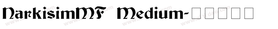 NarkisimMF Medium字体转换